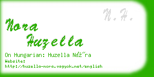 nora huzella business card